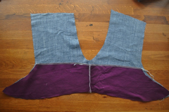 sewing inseam for the knot shorts