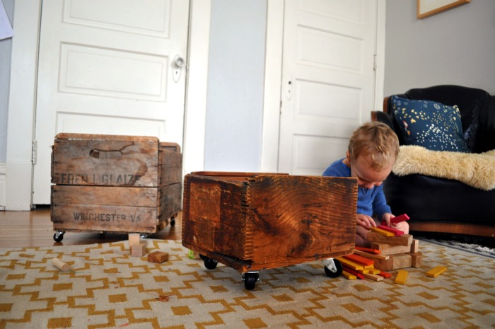 toy boxes on wheels