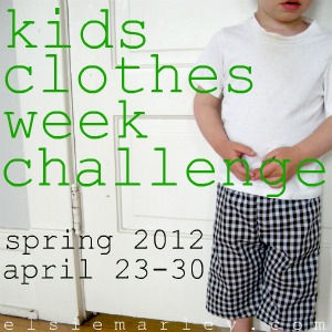 Kids Clothing Week Challenge 2012