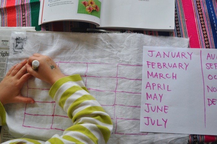 writing the months writing the months