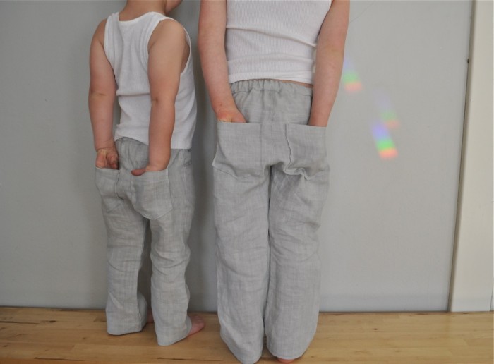 linen pants back