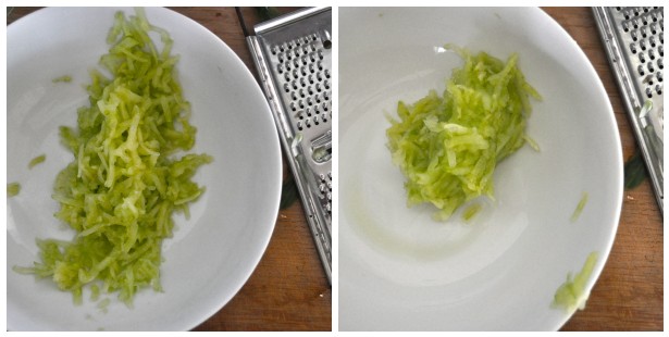 unsqueezed, squeezed cucumber