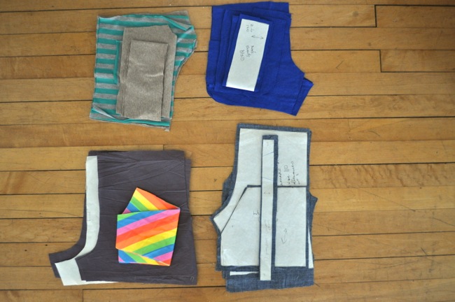 shorts cut out, to sew