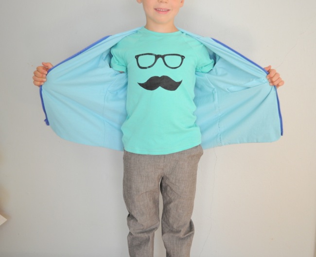 fall coat and disguise shirt by elsie marley