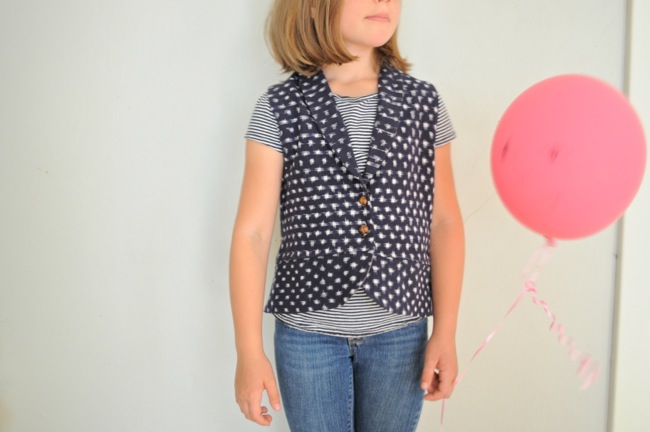 ikat vest by elsie marley