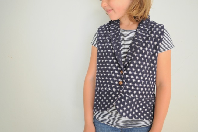 ikat vest by elsie marley
