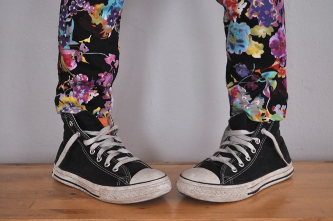 floral skinny pants on elsiemarley