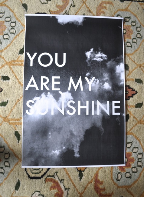 DIY black and white nursery posters on elsie marley