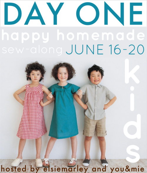 DAYONEhappy homemade sew-along: day one