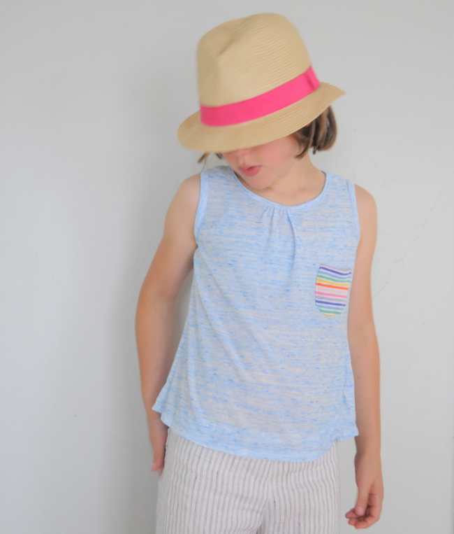 rainbow pocket tank // elsie marley